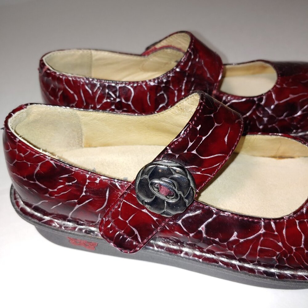 Alegria Paloma Mary Jane Comfort Shoes Red Wine Color Size 6 - Picture 4 of 8